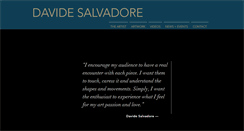 Desktop Screenshot of davidesalvadore.com